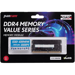 CFD�̔� Panram �m�[�gPC�p ������ DDR4-2666 (PC4-21300) 8GB×1�� 260pin SO-DIMM ������ ���� D4N2666PS-8G