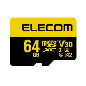 �}�C�N��SD�J�[�h 64GB MicroSDXC ���ϋv �r�f�I�X�s�[�h�N���XV30�Ή� UHS-I U3 MF-HMS064GU13V3