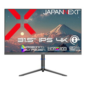 31.5�C���` IPS�p�l������ 4K(3840x2160)�𑜓x �t�����j�^�[ JN-IPS315U-HSPC6 HDMI DP USB-C(�ő�65W���d) sRGB:100% DCI-P3:96% HDR400���� KVM �������� �s�{�b�g(�c��])�Ή� �y2�N�z