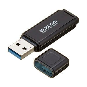 USB������ 64GB USB3.0 Windows/Mac�Ή� �L���b�v�����h�~ �u���b�N MF-HSU3A64GBK