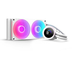 Kraken Plus 240 RGB v2 White �ȈՐ���CPU�N�[���[ �z���C�g RL-KR240-W2 FN2486