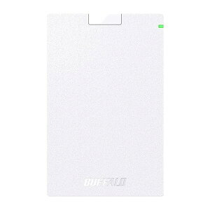BUFFALO USB3.1(Gen.1)�Ή� �|�[�^�u��HDD �X�^���_�[�h���f�� �z���C�g 500GB HD-PCG500U3-WA