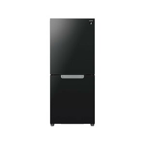 �①�� 152L ��49.5cm ��e�ʗⓀ 1�l��炵 �V���� ���J��(�������ǂ������h�A) ��������� �ȃG�l �É� 2�h�A �ϔM�g�b�v�e�[�u�� �K���X�h�A SJ-GD15R-B �s���A�u���b�N