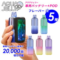 AQUA JELLY アクアジェリー スターターセット 専用バッテリー(デバイス)＋専用フレーバーPOD VAPE ノンニ…