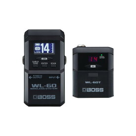 BOSS ボスWL-60 ギターワイヤレスシステム 大型LCD ペダル型 安定した信号伝送