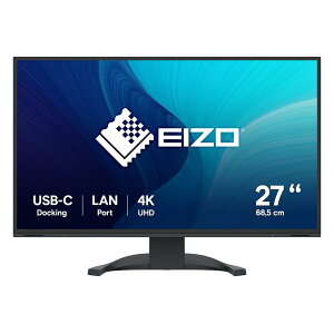EIZO �v���t�F�V���i�����j�^�[ | FlexScan EV2740X-BK | 27�^4K�EUSB Type-C�E�u���b�N