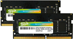 �V���R���p���[ �m�[�gPC�p������ DDR4-3200 (PC4-25600) 16GB×2�� (32GB) 260Pin 1.2V CL22 SP032GBSFU320F22