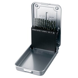 ホーザン(HOZAN) ドリルセット デスクドリルに最適なセット 13本入組:1.5~6.5mmΦ スチールケース入 K-493