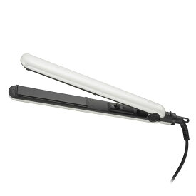 オーム電機 ストレートヘアアイロン（セ ラミックコーティング仕様/開閉ロック付き/28W/コード長1.8m/ホワイト）