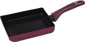 谷口金属 こびりつきにくい 玉子焼き 卵焼き フライパン IH ガス火対応 13×18cm 軽量 金属ヘラ対応 PFOS PFOA フリー 餃子 目玉焼き すべすべ超かる~い2 レッド