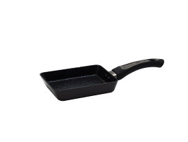 ケヴンハウン(Kevnhaun) ジェットブラックエッグパン 玉子焼き器 IH対応 軽量 フッ素樹脂加工 マーブルコーティング PFOA PFOSフリー PVDコーティング 卵焼き 四角 フライパン 黒 KVJB18E