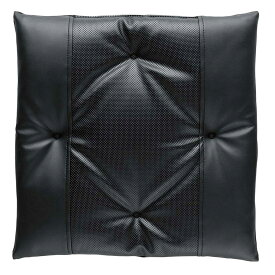 ボンフォーム(BONFORM) シートクッション ディンプルライン 綿入角 43x43cm ブラック 5752-06BK