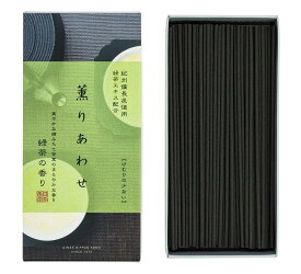 日本香堂 線香 緑茶の香り 長さ140mm 内容量90g 薫りあわせ M-23602