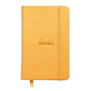 RHODIA(���f�B�A) �m�[�g WEBNOTEBOOK A6 �h�b�g�r 192�y�[�W �C�^���A������n�[�h�J�o�[ �I�����W cf118568