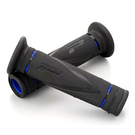デイトナ(Daytona) PROGRIP(プログリップ) バイク用 グリップ ハンドル径φ22.2用 122mm 耐振ゲル エンド貫通 838 X-SLIMタイプ ブルー 98153