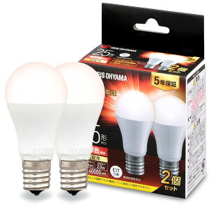 �A�C���X�I�[���} LED�d�� �������a17mm �L�z�� 25W�`���� �d���F 2�p�b�N 230? �����Ή� LDA2L-G-E17-2T62P