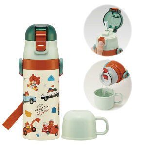 �X�P�[�^�[(Skater) ���� �q���p 2WAY �X�g���[���� 400ml �R�b�v���� 350ml �g�~�J�ƃg�� �X�e�����X �y�ʃ^�C�v �ۉ��ۗ� ���e�� waterbottle �X�|�[�c�{�g�� �L�b�Y ���ǂ� ���r SKCP3-A