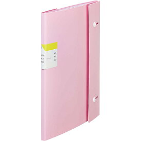 キングジム クリアファイル カキコ ジャバラタイプ 16ポケット A4タテ ピンク 8612-P