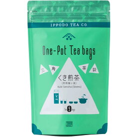 一保堂茶舗 三角茶袋くき煎茶9袋入