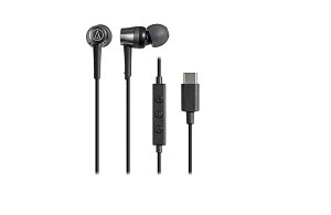 �I�[�f�B�I�e�N�j�J ATH-CKD3C BK �}�C�N�t���C���z�� USB Type-C �L�� 1.2m �J�i���^ �u���b�N ���^