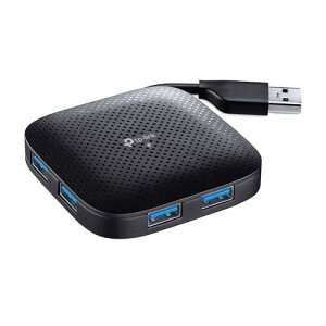 TP-Link 4�|�[�g���� �o�X�p���[ USB3.0�Ή� �ő�]�����x5G�r�b�g/�b USB�n�u UH400