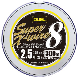 DUEL(�f���G��) PE���C�� �ނ莅 �X�[�p�[�G�b�N�X���C���[8 �y ���C�� �ނ胉�C�� �ދ� �����x �����x �z 2.5�� 300m 5�F/�C�G ���[�}�[�L���O H3621N-5CR