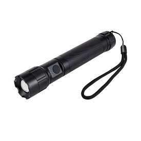 エルパ(ELPA) LED懐中電灯 650ルーメン 高輝度 爆光 明るい 乾電池式 電池残量表示機能 防水 IPX4 アルミライト 強力 防災 災害 停電 アウトドア キャンプ 登山 釣り 現場 作業 シルバー ハンドストラップ付 DOP-EP560