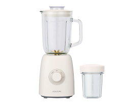コイズミ ミキサー ミルミキサー 600ml ガラスジャー ホワイト KMZ-0601/W