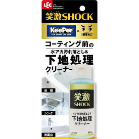 レック 笑激SHOCK 下地処理 クリーナー/コーティング前の水アカ汚れ落とし/バスタブ シンク 洗面台 /