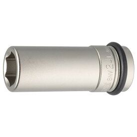 トネ(TONE) インパクト用ロングソケット 6NV-24L 差込角19.0mm(3/4”) 二面幅24mm