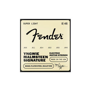 Fender �t�F���_�[ �G���L�M�^�[�� Yngwie Malmsteen Signature Electric Guitar Strings, Nickel-Plated Steel, Bullet End, Gauges .008-.046
