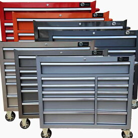 強化型 スーパーワイドローラー キャビネット メッキキャスター採用 工具箱 道具箱 収納