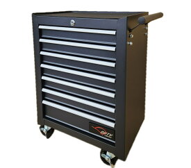 7段キャビネット　　多目的工具箱　収納多数　 黒！＃7段マットブラック