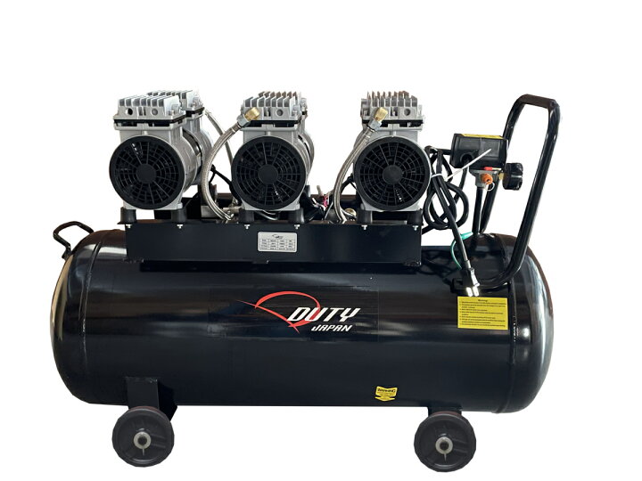 楽天市場】3馬力ハイパワー3HP 超静音 オイルレスコンプレッサー90L 