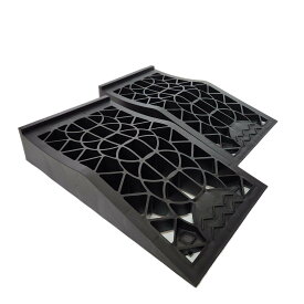 自動車整備士監修 最新 耐荷重6トン ワイド タイヤスロープ 大型車OK ローダウン車対応 カースロープ 2個セット ＃ワイドスロープ