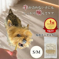【レビュー特典対象商品】馬皮デンタルガムS・M(プレーン) 20本入り犬 歯磨き ガム 国産 無添加 S M サイ…
