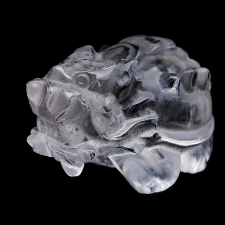 楽天市場】水晶 ロングイ 置物 龍亀 風水 置き物 天然石 彫り物 彫刻  