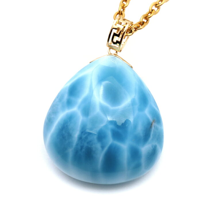 楽天市場】ラリマー ネックレス 天然石 ペンダント 18金 K18 ロイヤル  