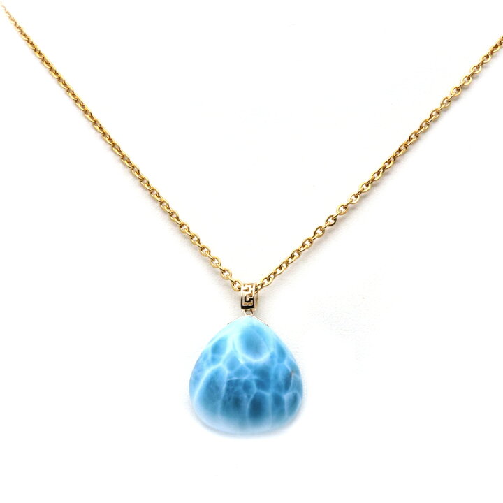 楽天市場】ラリマー ネックレス 天然石 ペンダント 18金 K18 ロイヤル  