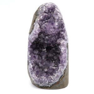 アメジスト クラスター 側面磨き AAA ドゥルーザ 紫水晶 置き物 原石 563g ウルグアイ産 天然石 1点物 2月 誕生石 天然石 amethyst