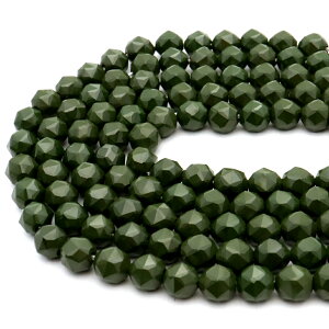 北投石 ビーズ パーツ 10mm 緑色 グリーン スターカット 一連 約40cm マイナスイオン ホルミシス効果 台湾産 ほくとうせき セラミック パワーストーン 天然石 ラジウム Hokutolite 送料無料 父の日