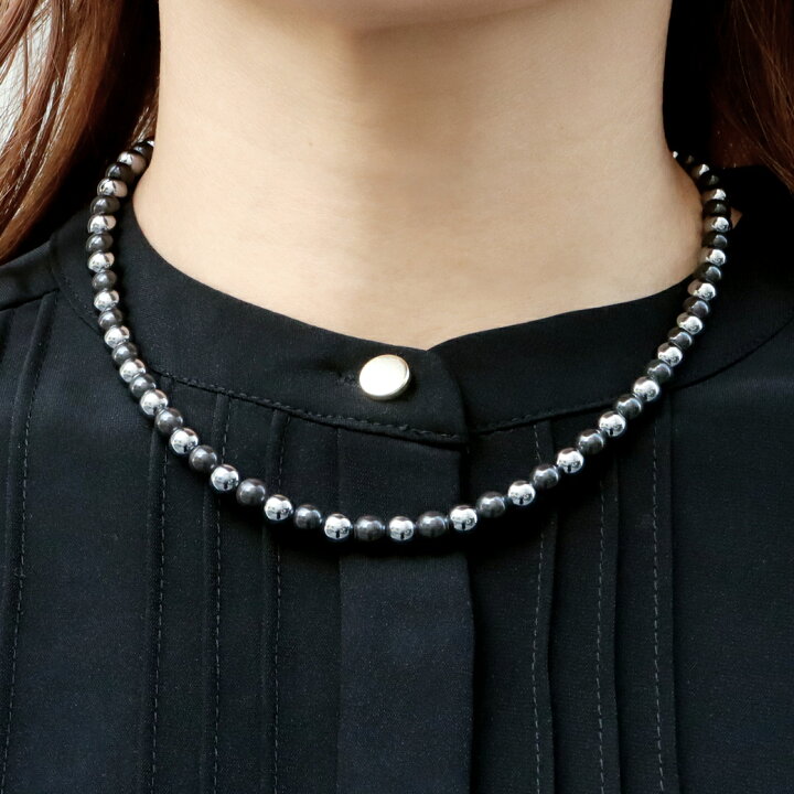 楽天市場】テラヘルツ鉱石 北投石 ネックレス ブラック 黒色 6mm 健康 