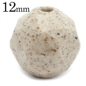 北投石 ビーズ パーツ 12mm スターカット 粒売り 1粒 マイナスイオン ホルミシス効果 台湾産 ほくとうせき セラミック パワーストーン 天然石 ラジウム Hokutolite 父の日 贈り物 ギフト プレゼン