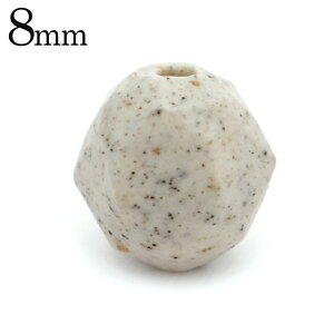 北投石 ビーズ パーツ 8mm スターカット 粒売り 1粒 マイナスイオン ホルミシス効果 台湾産 ほくとうせき セラミック パワーストーン 天然石 ラジウム Hokutolite 父の日 贈り物 ギフト プレゼン