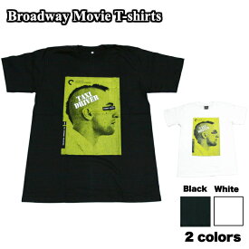 【送料無料】Broadway 映画Tシャツ コットンTシャツ ブラック ホワイト メンズ タクシードライバー ロバート・デ・ニーロ モヒカン Taxi Driver おしゃれ スケーター ストリート系 M/L/XL 大きいサイズ 半袖