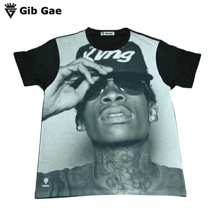 楽天市場 送料無料 Gib Gae ウィズカリファ プリントtシャツ ブラック メンズ アメリカ ラッパー ドレッドヘアー インパクト抜群 パーティー クラブ 音楽 Wiz Khalifa おもしろプリント おしゃれ スケーター ストリート系 M L Xlサイズ 半袖 メンズファッションone Sky