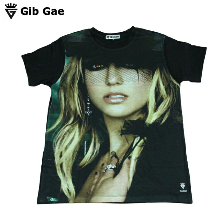 楽天市場 送料無料 Gib Gae ブリトニー スピアーズ プリントtシャツ ブラック メンズ アメリカ ポップ歌手 ブリちゃん シンガー セレブ コレクター マニア おもしろプリント おしゃれ スケーター ストリート系 M L Xlサイズ 半袖 メンズファッションone Sky