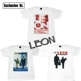 【送料無料】レオン 映画Tシャツ プリントTシャツ ホワイト メンズ 半袖 LEON マチルダ ジャン・レノ ナタリー・ポートマン おもしろデザイン ジョーク おしゃれ スケーター ストリート系 M/L/XLサイズ 春夏 夏物 メンズファッション レディース ユニセックス 男性