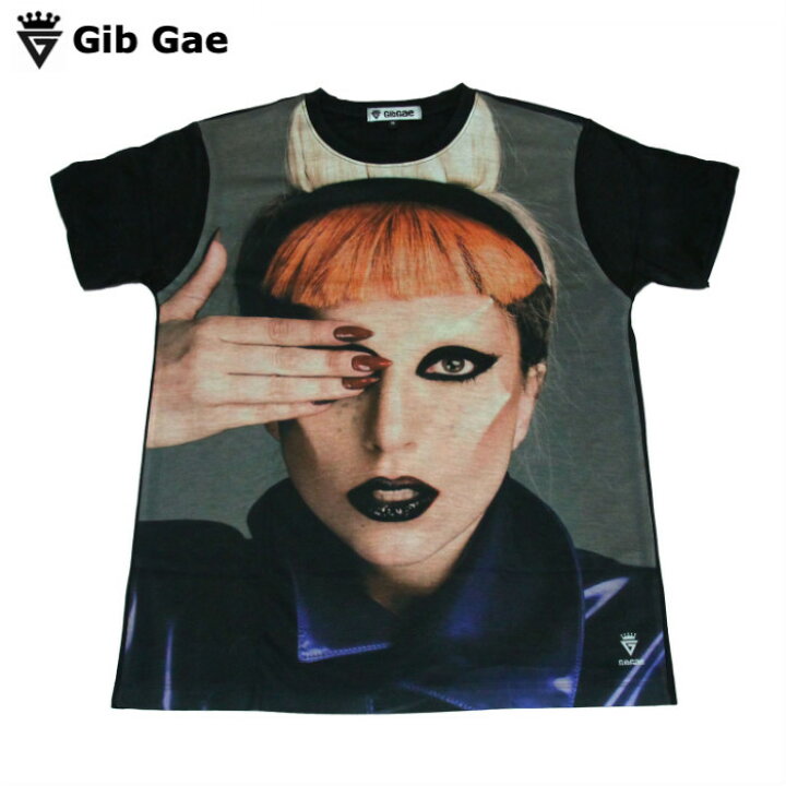 楽天市場 送料無料 レディーガガ プリントtシャツ ブラック メンズ アメリカ Lady Gaga アーティスト メイク ファッション 音楽 かっこいい クール おもしろプリント おしゃれ スケーター ストリート系 M L Xlサイズ 半袖 メンズファッションone Sky