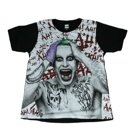 【送料無料】 JOKER おもしろプリントTシャツ ブラック メンズ 映画 スーサイドスクワッド ジョーカー ジャレッド・レト アメコミ コレクター インパクト抜群 おしゃれ ストリート系 カッコイイ クール 半袖 M/L/XLサイズ 男女兼用 ユニセックス